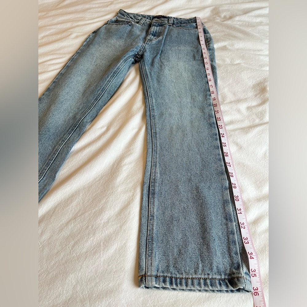 NWT Cavalli Class High Rise Cropped Straight Leg Jeans Sz 24 Y2K Retro Designer - Picture 13 of 16
